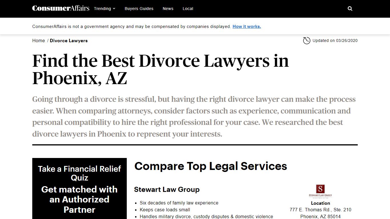 10 Best Divorce Lawyers in Phoenix, AZ | ConsumerAffairs