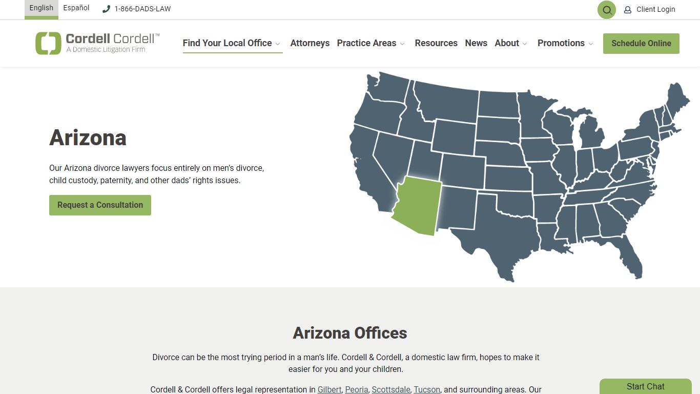 Arizona Divorce Lawyers for Men | Cordell & Cordell